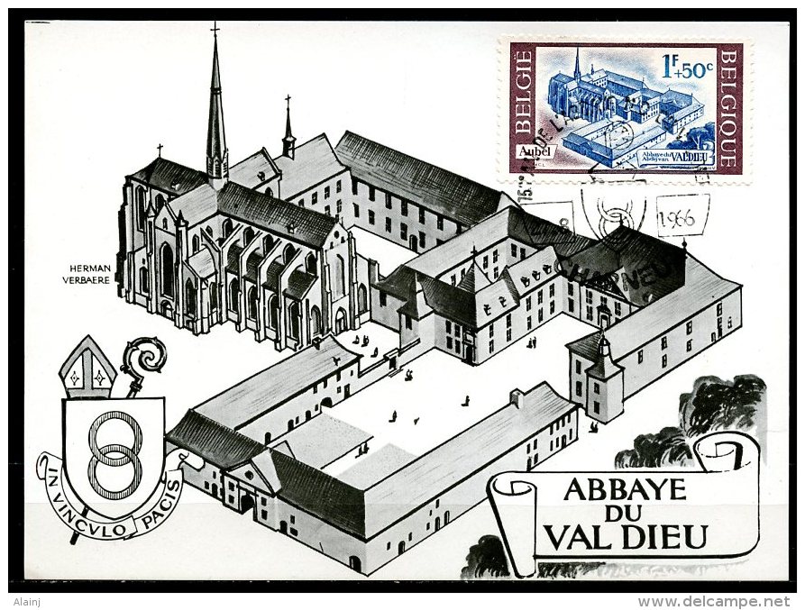 BE   1386    ---    Abbaye De Val Dieu  --  Obl. Charneux - 1961-1970