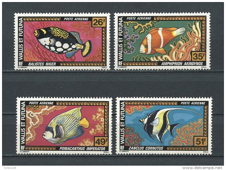 WALLIS FUTUNA 1978 PA N° 76 à 79 ** Neufs = MNH Superbe Cote: 16.20 € Poissons  Fishes Faune Animaux - Unused Stamps