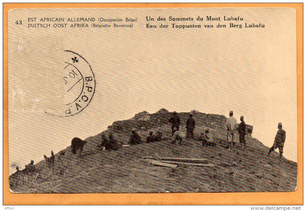 Mont Lubafu German East Africa Belgian Occ 1918 Postcard - Other & Unclassified