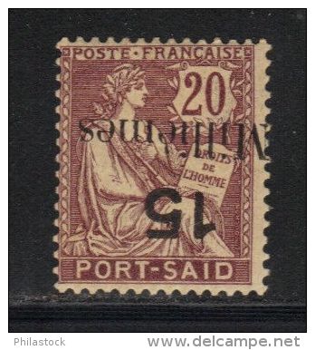 PORT SAID N° 65 A * Surch. Renversée Signé - Unused Stamps