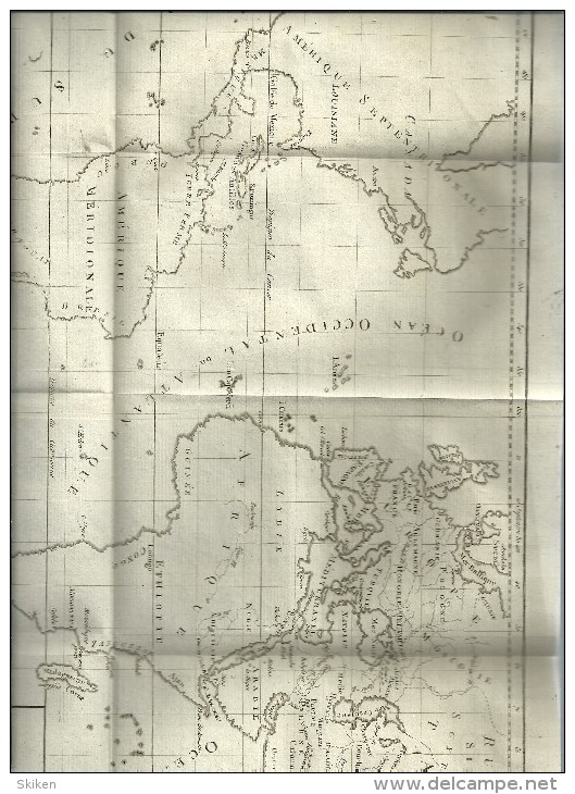 OEUVRES De MONTESQUIEU   Tome III   Nouvelle édition   1796  + Carte Du Livre Intitulé DE L ESPRIT DES LOIX - 1701-1800