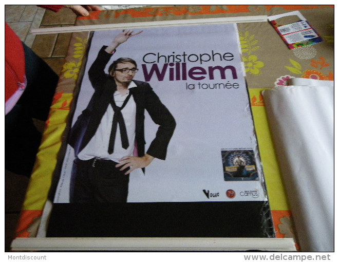 CHRISTOPHE WILLEM  AFFICHE DE CONCERT ORIGINALE 60 X 40 - Plakate & Poster