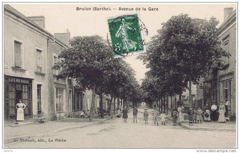 72 - Brûlon (Sarthe) - Avenue De La Gare - Brulon