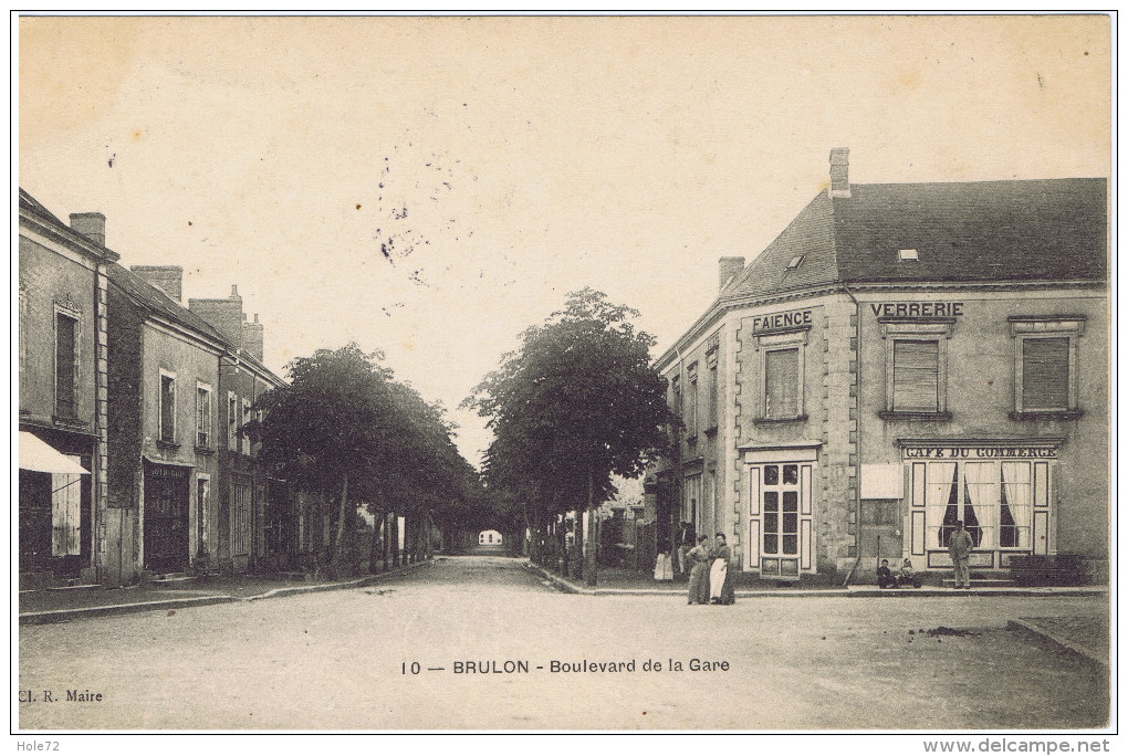 72 - Brûlon (Sarthe) - Boulevard De La Gare - Brulon