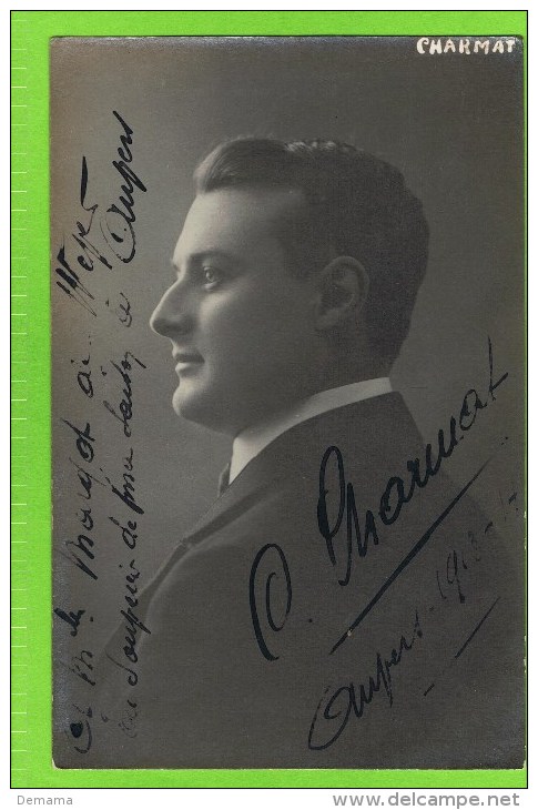 Claude Charmat , 1913-1914 Théatre Royal D'Anvers  Autographe - Autres & Non Classés