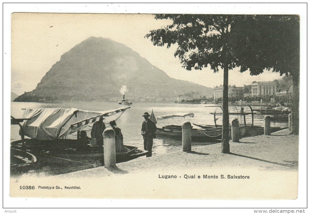 Suisse//Schweiz//Svizerra // Switzerland// Tessin // Lugano-quai Et Monte S.Salvatore - Non Classés