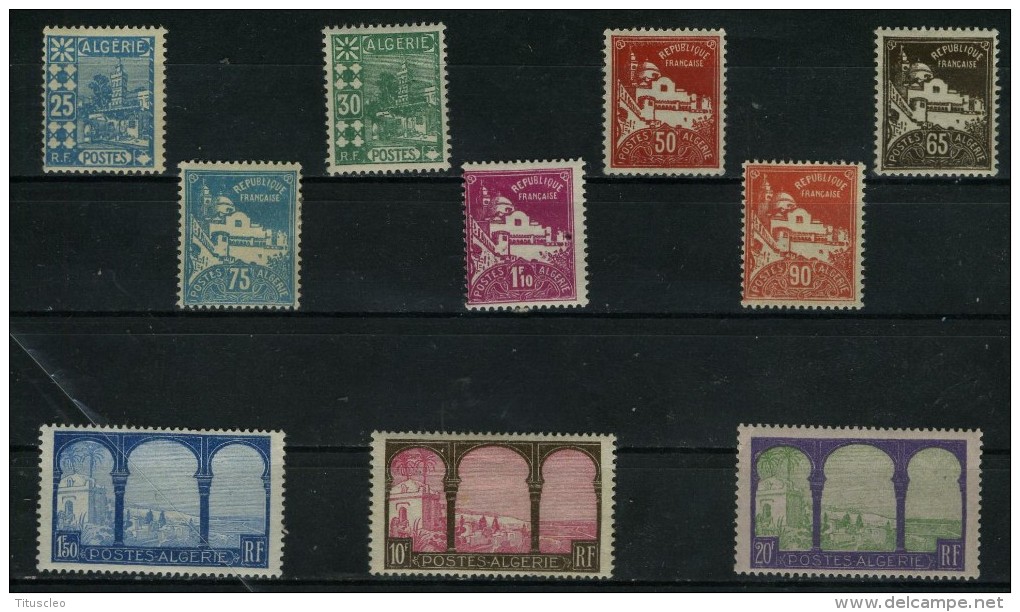 ALGÉRIE 78/85* Timbres De Type 1926 - Neufs