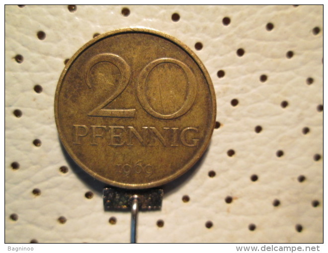 GERMANY GDR 20 Pfenning 1969 # 4 - 20 Pfennig