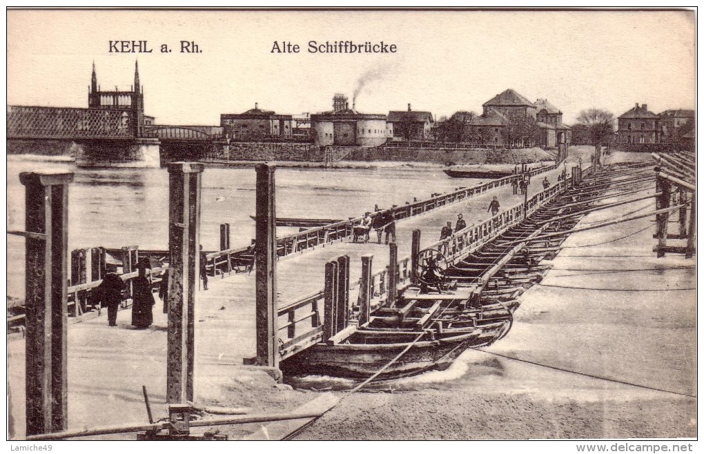 KEHL A Rhin Alte Schiffbrucke ( Pont …) Allemagne - Kehl