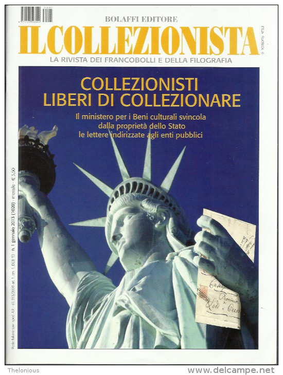 # IL COLLEZIONISTA - BOLAFFI EDITORE - N. 1 GENNAIO 2013 - Italiano (desde 1941)