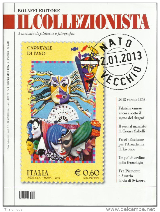 # IL COLLEZIONISTA - BOLAFFI EDITORE - N. 2 FEBBRAIO 2013 - Italiano (desde 1941)