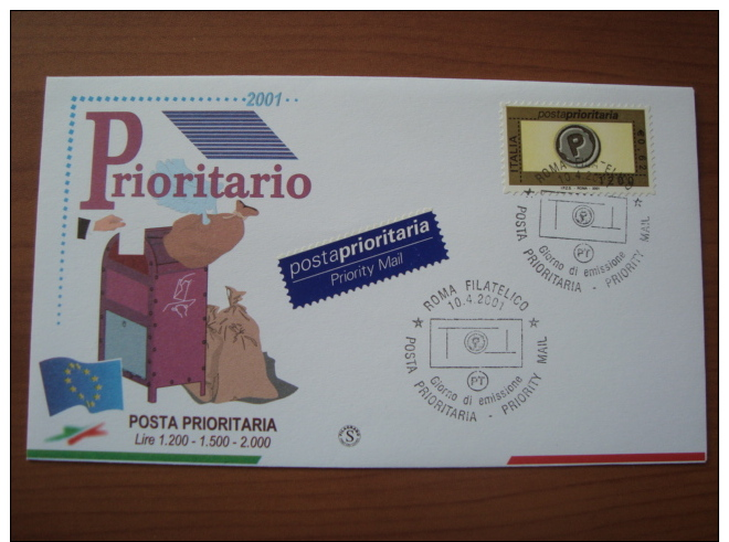 2001 FDC Filagrano - PRIORITARIA - FDC