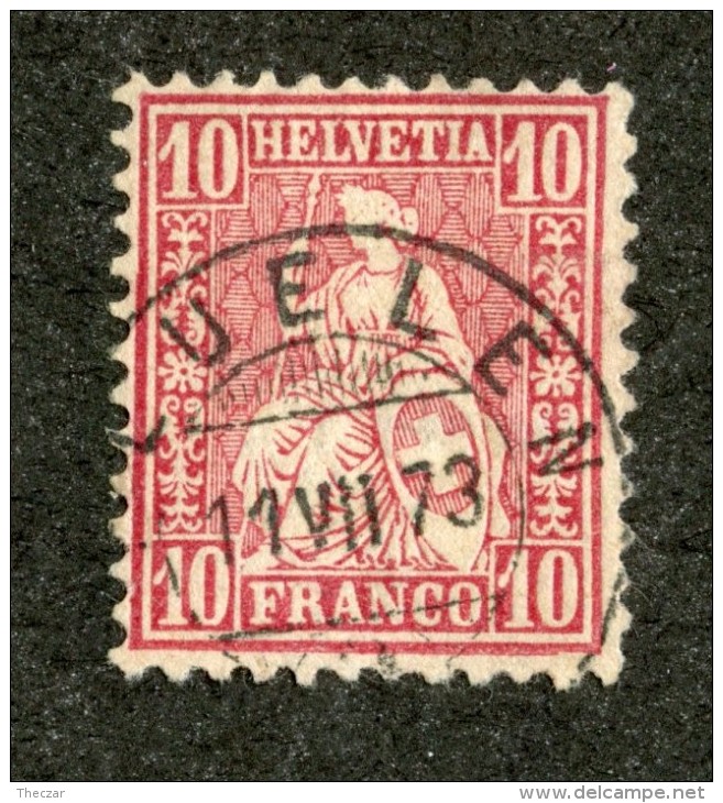 3292  Swiss 1867   Mi.#30 (o) Scott.#53    Cat. 2.€ -Offers Welcome!- - Oblitérés