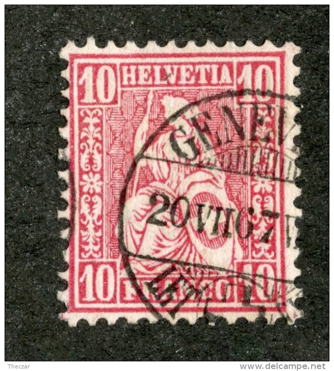 3295  Swiss 1867   Mi.#30 (o) Scott.#53    Cat. 2.€ -Offers Welcome!- - Used Stamps