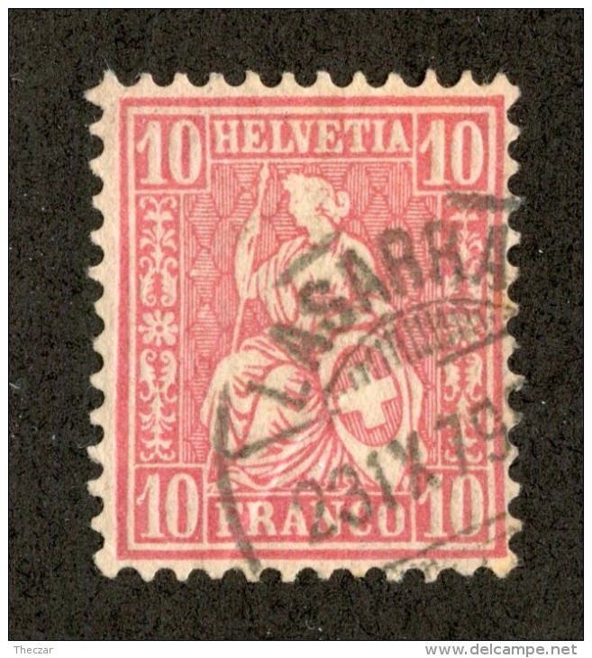 3304  Swiss 1867   Mi.#30 (o) Scott.#53    Cat. 2.€ -Offers Welcome!- - Oblitérés