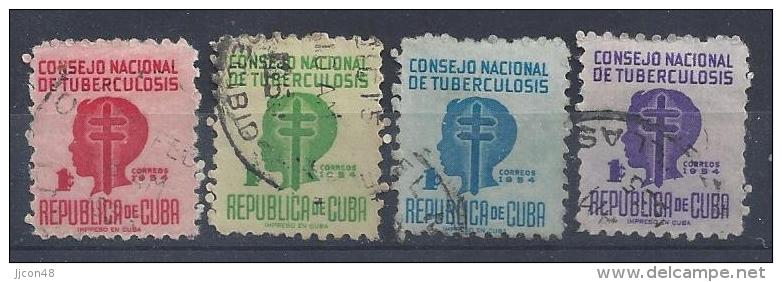 Cuba  1954  Anti-TB  (o)  1c - Used Stamps