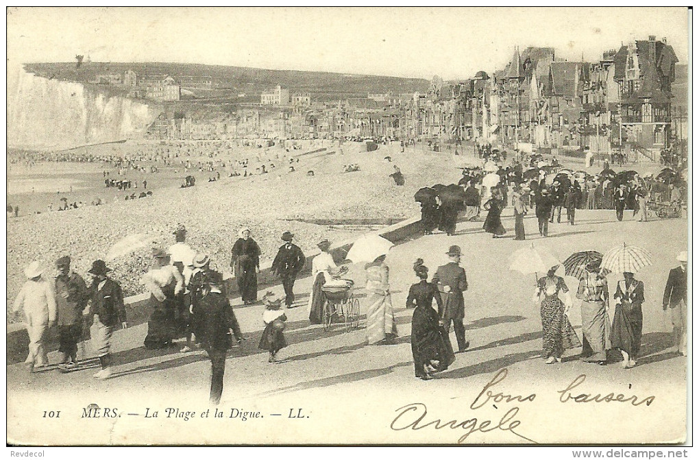 MERS - La Plage Et La Digue                   -- LL 101 - Mers Les Bains