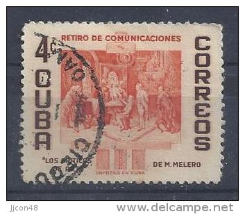 Cuba  1957   P.O.Retirement Fund  (o)  4c - Oblitérés