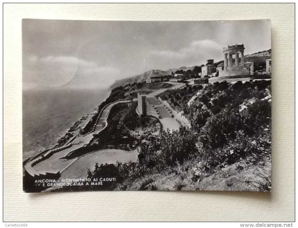 Ancona Monumento Ai Caduti E Grande Scalea A Mare Viaggiata F.g. - Ancona