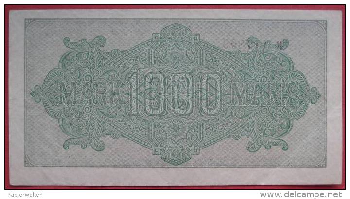 1000 Mark 1922 (WPM 76d) 15.9.1922 - 1000 Mark