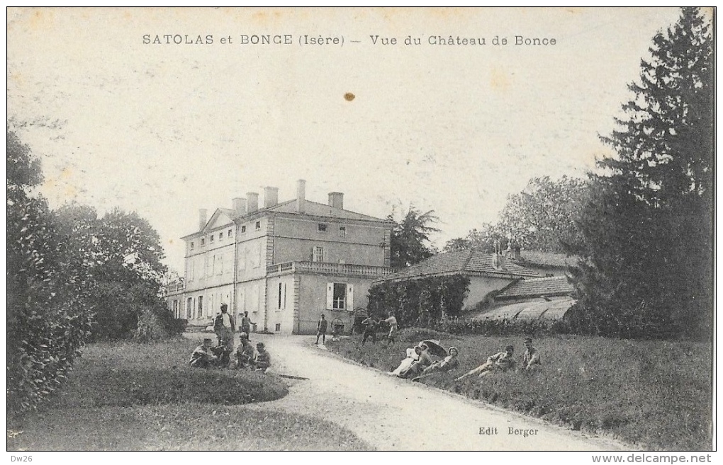 Satolas-et-Bonge (Isère) - Vue Du Château De Bonce - Carte B & G - Edition Berger - Autres & Non Classés