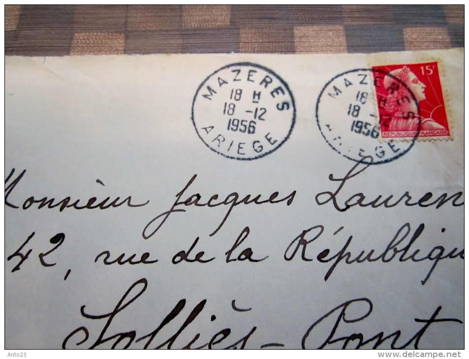 Cachet Manuel De Mazeres Arieges - Manual Postmarks