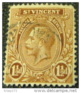 St Vincent 1921 King George V 1.5d - Used - St.Vincent (...-1979)