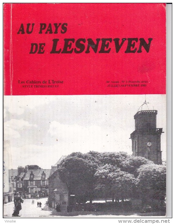 LI15-012 : CAHIERS IROISE AU PAYS DE LESNEVEN N° 3 1989 EDITE A BREST - Autres & Non Classés