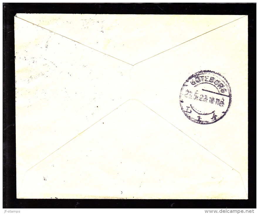 1929. Air Mail. 15 øre Lilac And 10 øre Green. KØBENHAVN LUFTPOST 2 21 5 29 GÖTEBORG 21... (Michel: 144) - JF103837 - Airmail