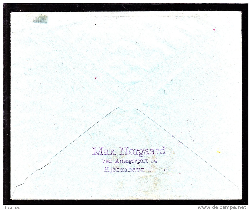 1925. Air Mail. 10 øre Green In Pair And 15 øre On Cover Luftpost To Dortmund Via Hambu... (Michel: 143) - JF103827 - Posta Aerea