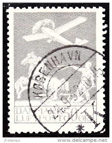 1929. Air Mail. 50 øre Grey. KØBENHAVN 24 9 32. (Michel: 180) - JF157569 - Posta Aerea