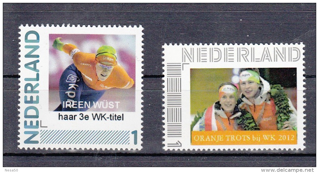 Nederland Persoonlijke Zegel Variant: Schaatsen Irene Wust + Sven Kramer - Unused Stamps