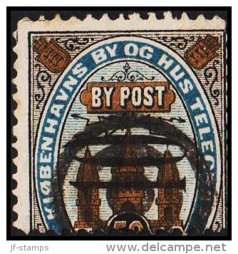 KIØBENHAVNS BYPOST. 1882. 10/50 ØRE.  (Michel: DAKA 10) - JF107772 - Lokale Uitgaven