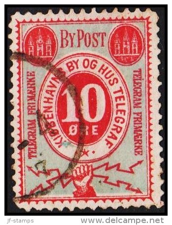 KIØBENHAVNS BYPOST. 1882. 10 ØRE.  (Michel: DAKA 11) - JF107771 - Local Post Stamps