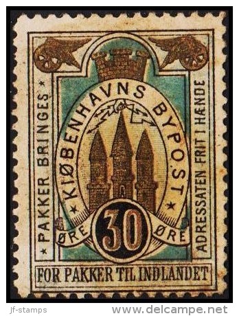 KIØBENHAVNS BYPOST. 1887. 35 ØRE.  (Michel: DAKA 35) - JF107767 - Local Post Stamps