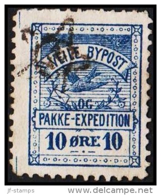 VEJLE BYPOST. 1887. 10 ØRE.  (Michel: DAKA 5) - JF107761 - Local Post Stamps