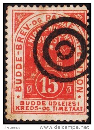 KIØBENHAVNS BYPOST. 1885. 15 ØRE.  (Michel: DAKA 17) - JF107748 - Local Post Stamps