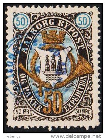 AALBORG BYPOST. 1887. 50 ØRE.  (Michel: DAKA 33) - JF107837 - Local Post Stamps