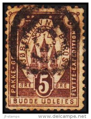 KIØBENHAVNS BYPOST. 1889. 5 ØRE.  (Michel: DAKA 39) - JF107811 - Local Post Stamps