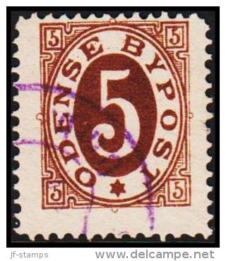 ODENSE BYPOST. 1885. 5 ØRE.  (Michel: DAKA 2) - JF107799 - Local Post Stamps