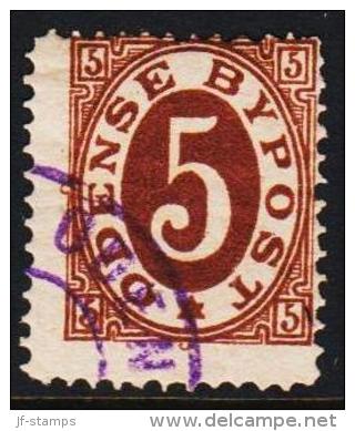 ODENSE BYPOST. 1885. 5 ØRE.  (Michel: DAKA 2) - JF107795 - Local Post Stamps