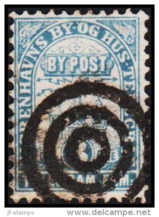 KIØBENHAVNS BYPOST. 1880. 3 ØRE.  (Michel: DAKA 3) - JF107820 - Local Post Stamps
