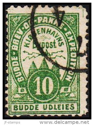 KIØBENHAVNS BYPOST. 1889. 10 ØRE.  (Michel: DAKA 19) - JF107814 - Local Post Stamps