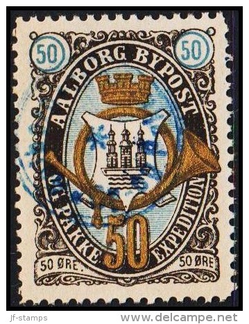 AALBORG BYPOST. 1887. 50 ØRE.  (Michel: DAKA 33) - JF107833 - Local Post Stamps