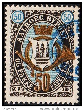 AALBORG BYPOST. 1887. 50 ØRE.  (Michel: DAKA 33) - JF107835 - Local Post Stamps