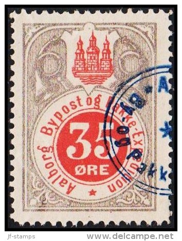 AALBORG BYPOST. 1887. 35 ØRE.  (Michel: DAKA 32) - JF107847 - Local Post Stamps