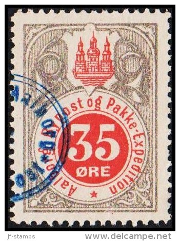 AALBORG BYPOST. 1887. 35 ØRE.  (Michel: DAKA 32) - JF107849 - Local Post Stamps