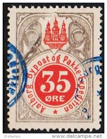 AALBORG BYPOST. 1887. 35 ØRE.  (Michel: DAKA 32) - JF107860 - Local Post Stamps