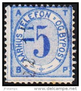 AARHUS TELEFON OG BYPOST. 1884. 5 ØRE.  (Michel: DAKA 2) - JF107874 - Local Post Stamps