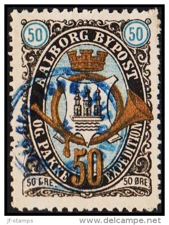 AALBORG BYPOST. 1887. 50 ØRE.  (Michel: DAKA 33) - JF107846 - Local Post Stamps